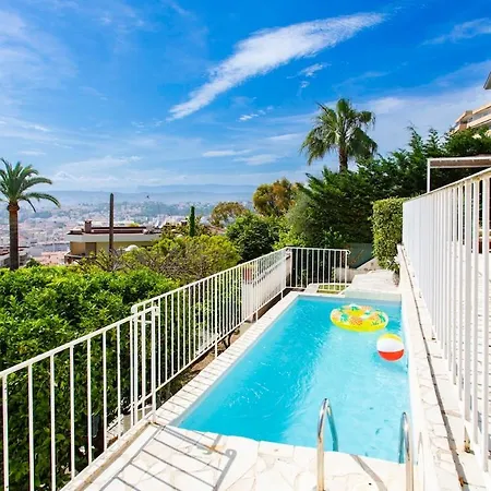 Apartment Renting - Navello - Live A Dream Sea View Luxury Mont Boron Pool Nice